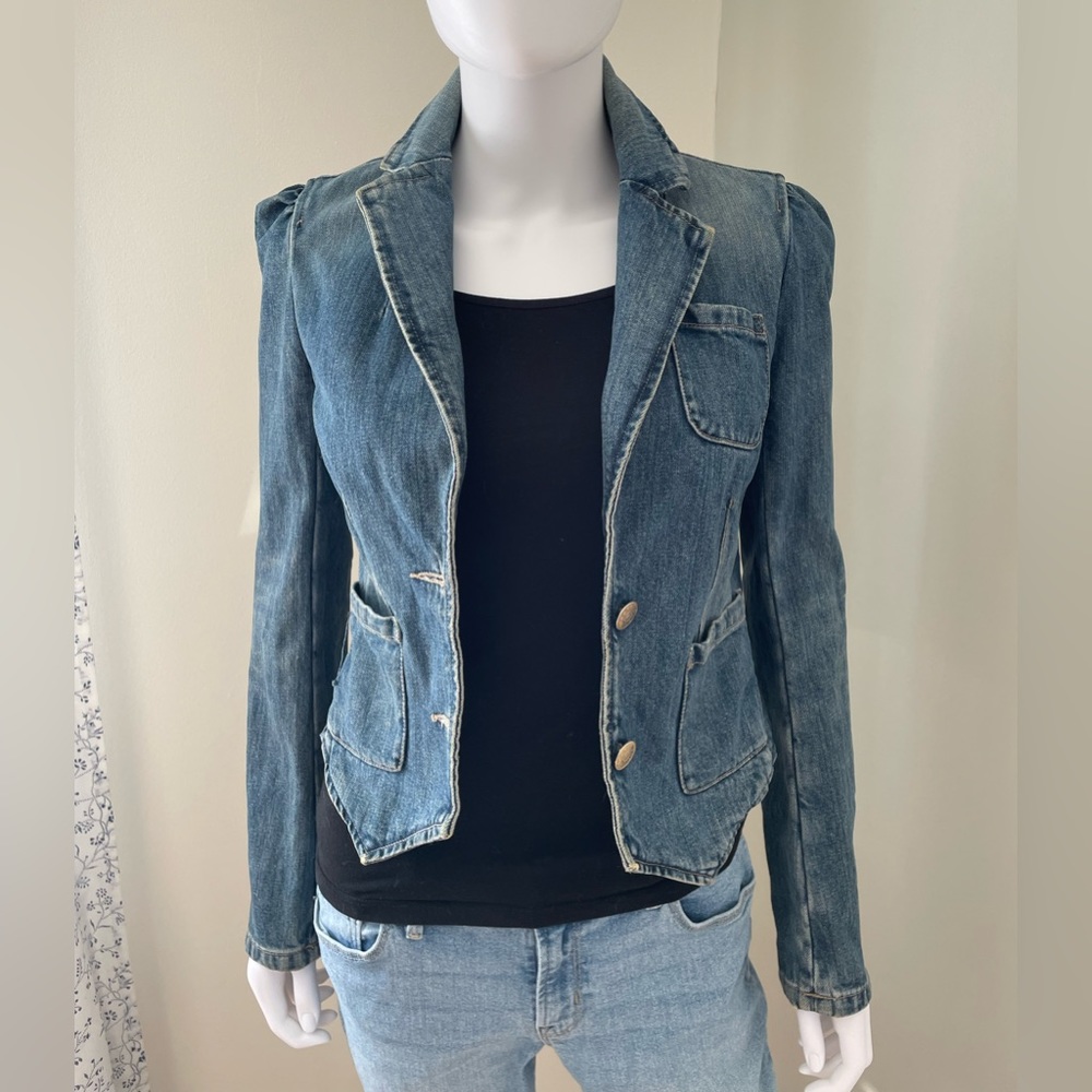 Vintage Marc Jacobs puff sleeve jean jacket
